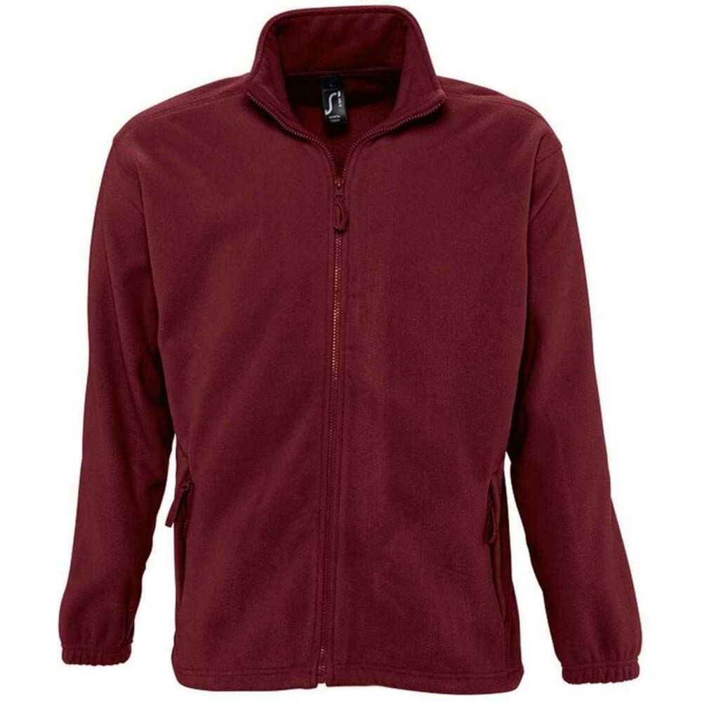 SOLS Unisex Adult North Fleece Jacket / Burgundy